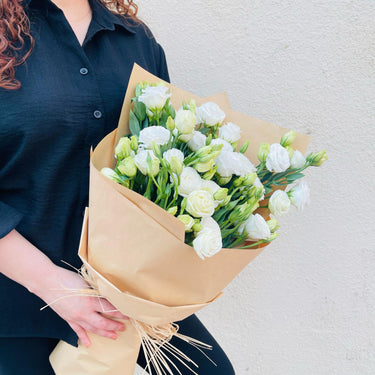 Lisianthus White Bouquet